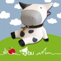 Bubu牛造型存錢筒 粉紅