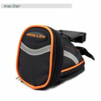 MEXLLER 麥思樂自行車 快拆式座墊袋 反光飾條 黑橘配色 座墊包