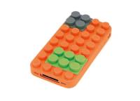 iPhone 4矽膠積木保護套-橘色