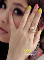 DV辣妹時尚 K0202E 華麗的冒險彩色水鑽戒指