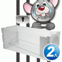 神捕 超值2入捕鼠快專利自動閉鎖輕鬆捕鼠器 捕鼠瓶