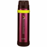 THERMOS膳魔師 不鏽鋼真空保冰保溫杯瓶500ml-酒紅色