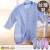 【魔法Baby】台灣製造薄款長袖前全開扣兩用兔裝 包屁衣 粉.藍 ~男女童裝~g3480