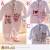 寶寶連身衣~法國設計細絲絨包腳連身衣~嬰兒服~魔法Baby~k33182