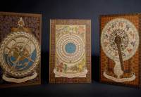 天文系列立體卡片組 3款一組日晷+星盤 共六張