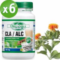 【Organika優格康】紅花籽油 CLA 1000mg 6瓶組