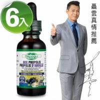 【Organika優格康】巴西莓蜂膠滴劑 14 類黃酮 6瓶組