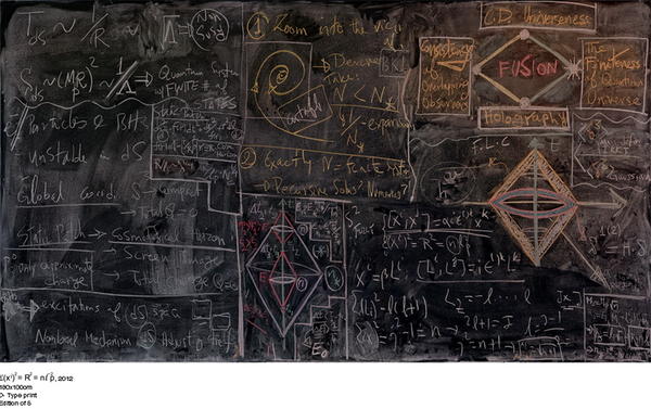 拍攝寫滿量子力學算式的黑板！？