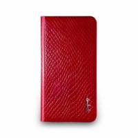 iPhone5 5s- Python Series- 蛇皮壓紋皮套-嫣紅色