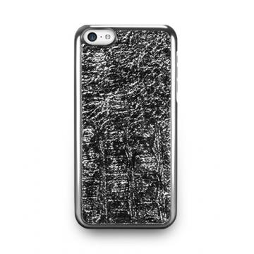 iPhone 5c- 星燦壓紋背蓋- 亮銀色
