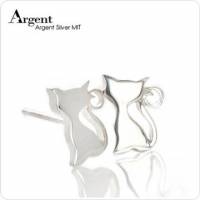 【ARGENT銀飾】造型系列「小貓咪」純銀耳環
