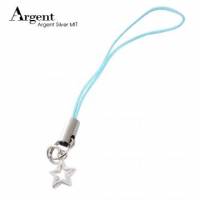 【ARGENT銀飾】配件系列「小空心星」純銀手機吊飾