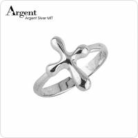 【ARGENT銀飾】造型系列「水滴十字」純銀戒指