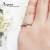 【ARGENT銀飾】尾戒系列「燦爛之眼 粉鑽 染黑款 」純銀戒指