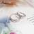 【ARGENT銀飾精品】K白金真鑽系列－男女對戒－「交織情網 R09寬+細版 」14K金戒指 一對價 求婚訂婚結婚戒指