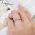 【ARGENT銀飾精品】K白金真鑽系列－女戒「真情守護 R29女.細版 」14K金戒指單鑽+22顆排鑽顆鑽 Diamond 結婚戒指