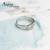 【ARGENT銀飾精品】K白金真鑽系列－男戒「真情鴛鴦 R33男.寬版 」14K金戒指單鑽+13顆排鑽造型 Diamond 結婚訂婚求婚戒指
