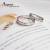 【ARGENT銀飾精品】K白金真鑽系列－男女對戒－「愛戀情懷 R34寬+細版 」14K金戒指 一對價 求婚訂婚結婚戒指