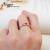 【ARGENT銀飾精品】K白金真鑽系列－女戒「情愛戀框 R55女.細版 」14K金戒指 雙色單鑽 Diamond 結婚戒指