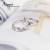【ARGENT銀飾精品】K白金真鑽系列－男女對戒－「真愛擁久 R52寬+細版 」14K金戒指 一對價 求婚訂婚結婚戒指