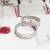 【ARGENT銀飾精品】K白金真鑽系列－男女對戒－「純潔愛戀 R47寬+細版 」14K金戒指 一對價 求婚訂婚結婚戒指