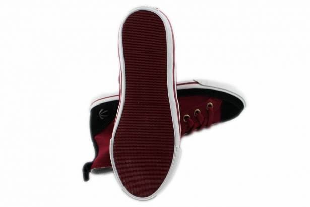 2014春夏新款 Burnetie男款 牛皮革高筒帆布鞋(紅色)