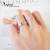 【ARGENT銀飾精品】K白金真鑽系列－女戒「愛箭唯一 T018女.細版 」14K金戒指單鑽 Diamond 結婚戒指