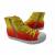 2014春夏新款 Burnetie女款 漸層高筒帆布鞋 黃紅色