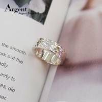 【ARGENT銀飾】造型系列「甜蜜烙印 寬.男 8mm」純銀戒指 敲打戒
