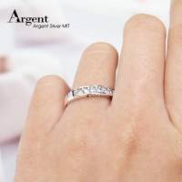 【ARGENT銀飾】美鑽系列「永恆相戀 女戒.白鑽 」純銀戒指