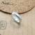 【ARGENT銀飾】造型系列「魅力 細.女.6mm 」純銀戒指 多角切面 手工製做