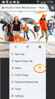Firefox for Android 能更輕鬆分享你最愛的網頁
