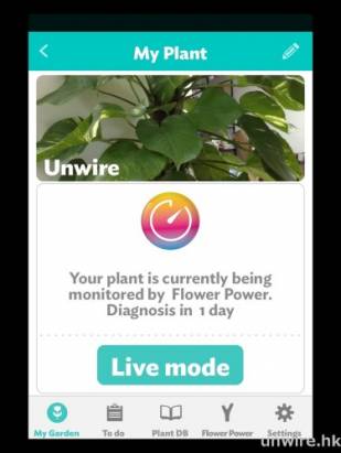 植物都有 HP 值? UNWIRE 黃金葛實測 Parrot Flower Power 智能植物監測器