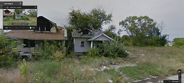 由 Google Maps 來看消失的底特律