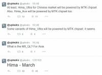 HTC Hima 不僅一種版本，甚至也包括搭載聯發科處理器版本