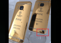 HTC自家在推特展示超高檔24K金的One M9，結果被發現用iPhone拍的