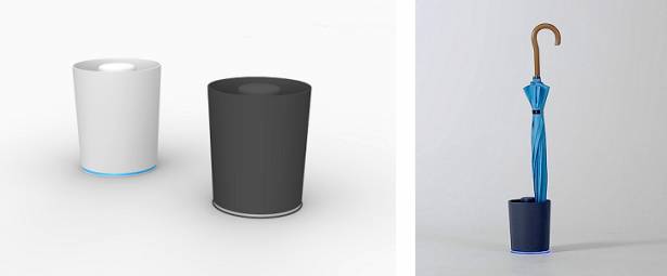 來看看au設計的物聯網智慧家居產品-傘架與垃圾桶