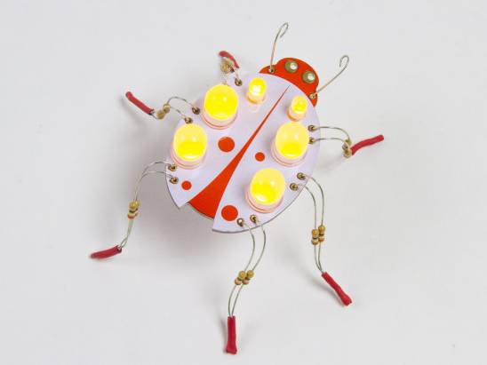 瓢蟲電路板DIY組裝發光啟蒙玩具