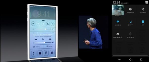 iOS 7 對 Android 說：致敬但我們作的更好