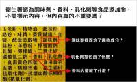 包裝上食品添加物說明不會告訴你的真相，希望這次政府的管理與修法能夠更為完善