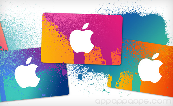 免費金錢: App Store / iTunes 禮品卡只限今天減價發售
